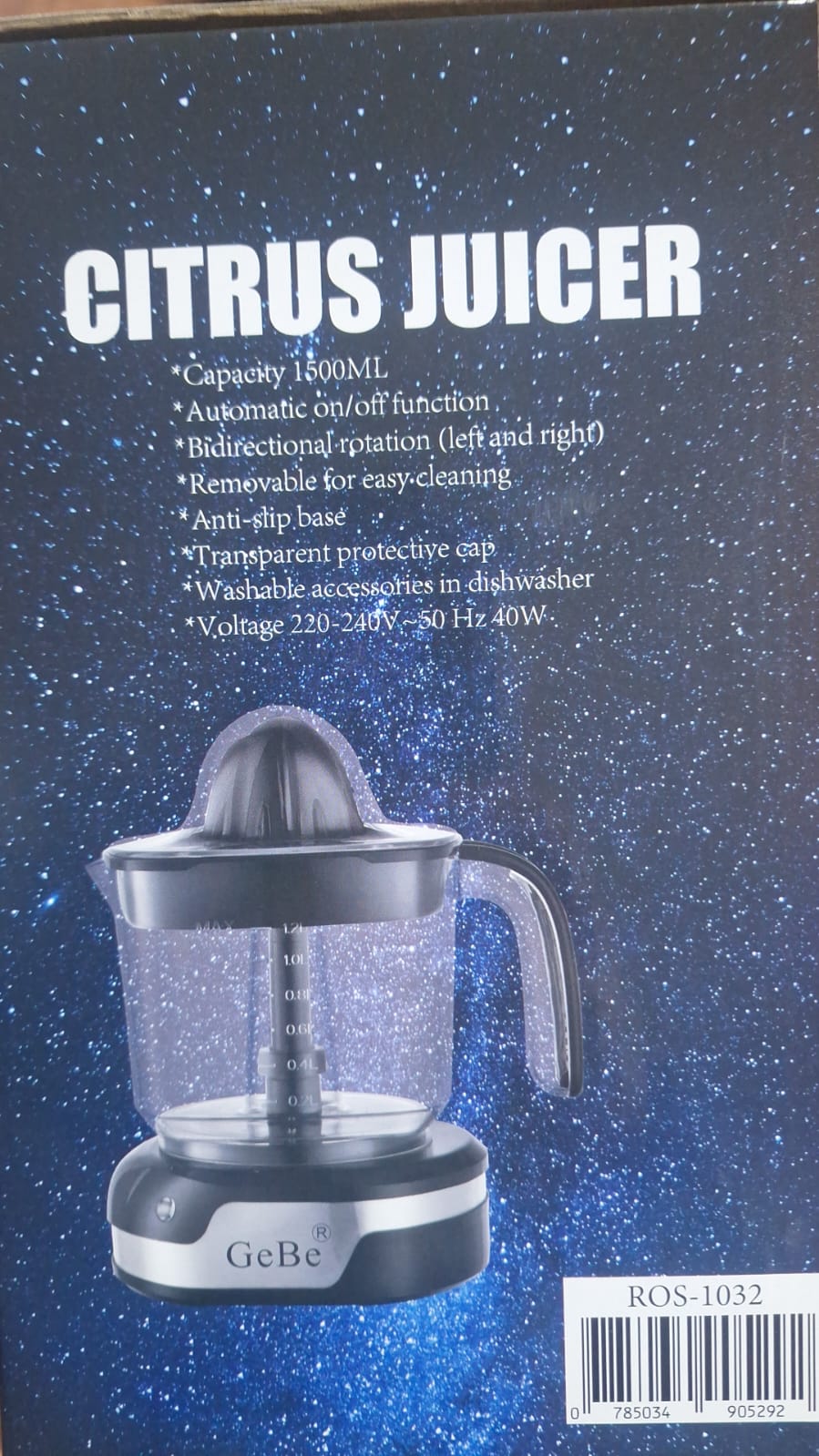 GeBe Electric Citrus Juicer.