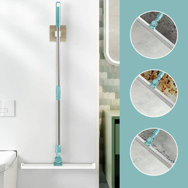 Silicone wipe and broom