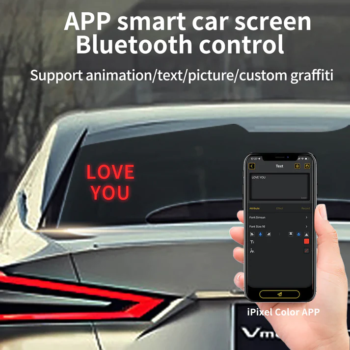 Pixel Art Car LED Display Screen