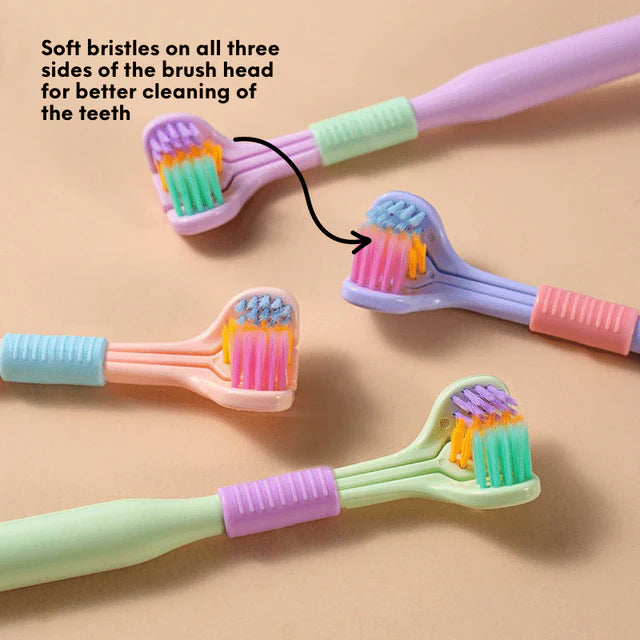 Three Sided Toothbrush