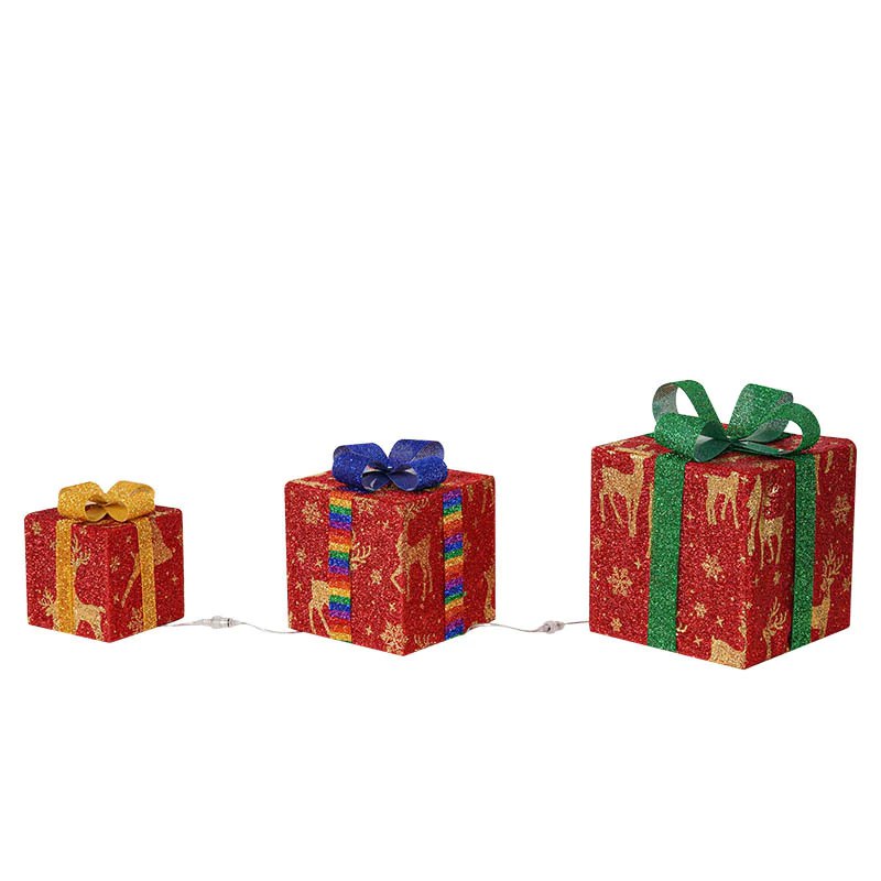 Christmas Gift Box Lights - Set of 3