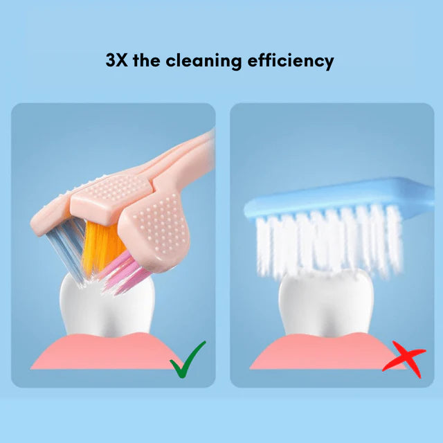 Three Sided Toothbrush