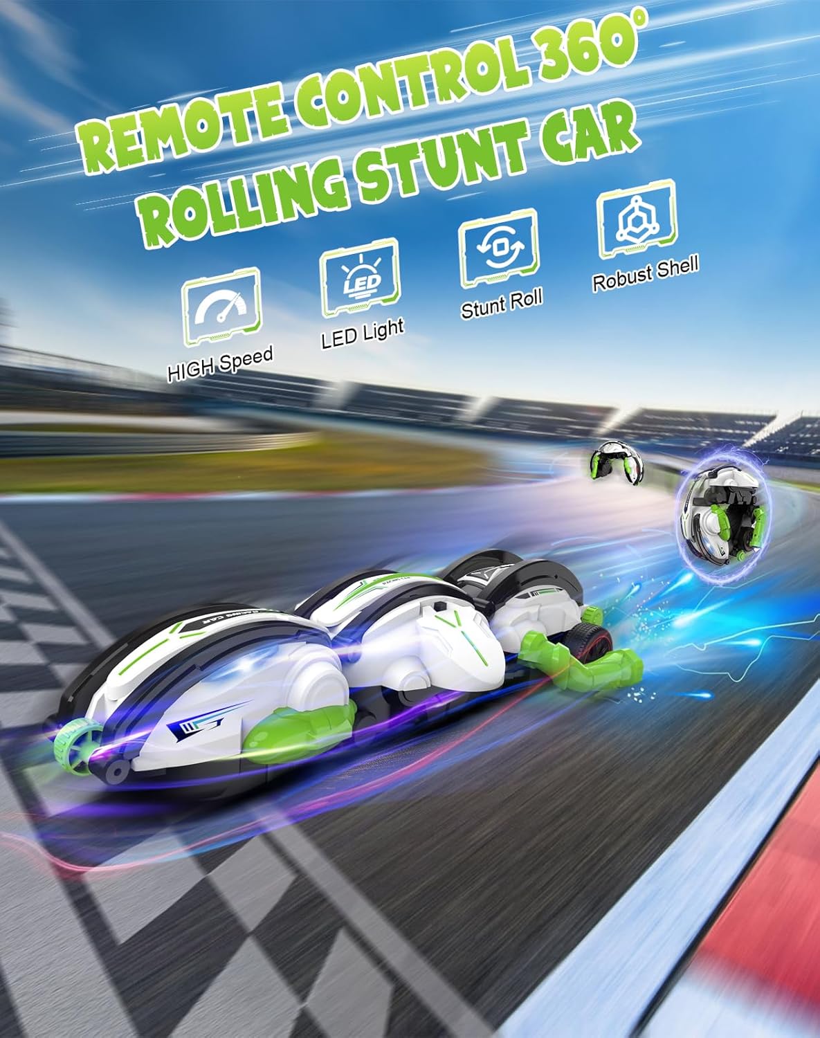 360 Degree Tumbling Stunt Car