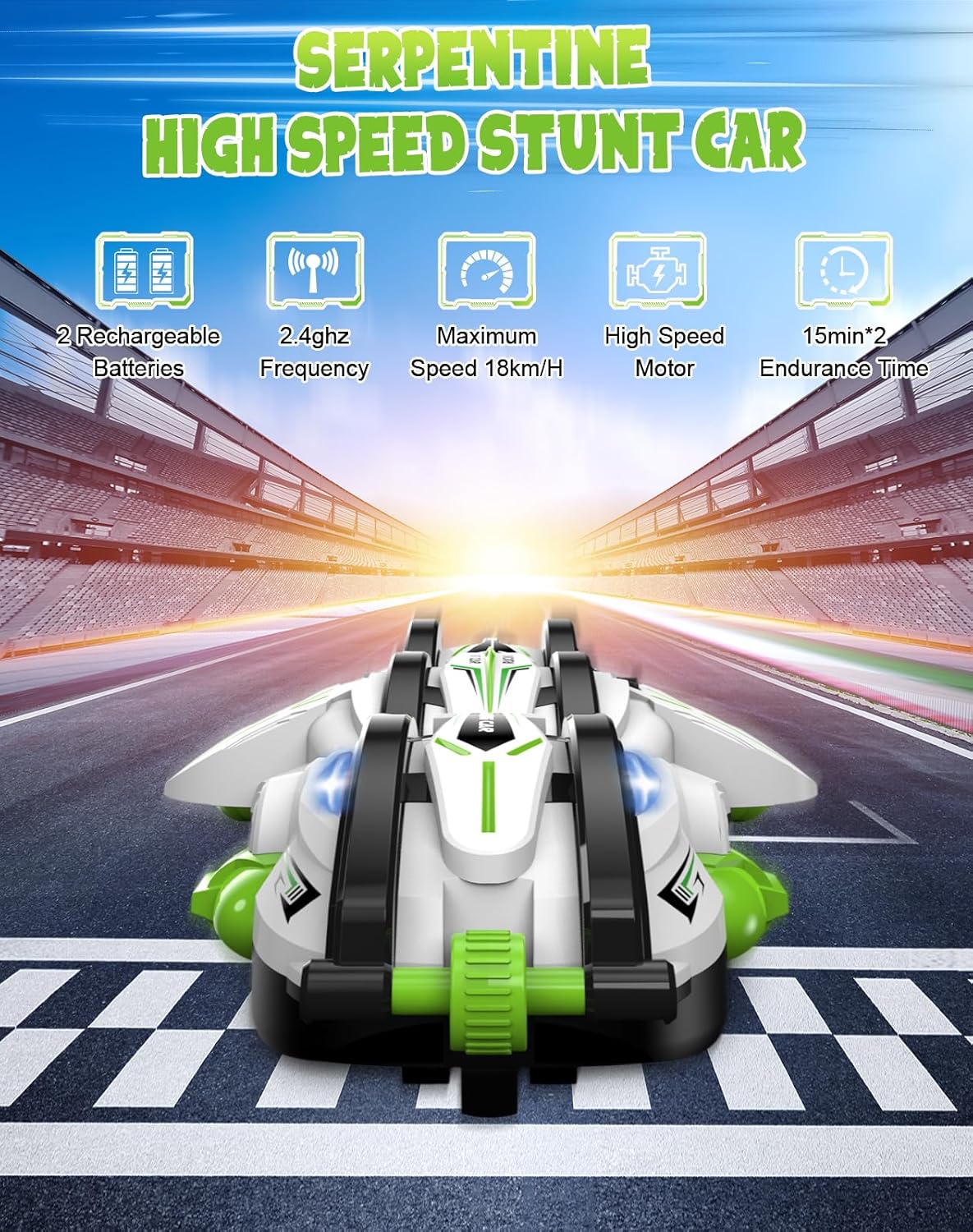 360 Degree Tumbling Stunt Car