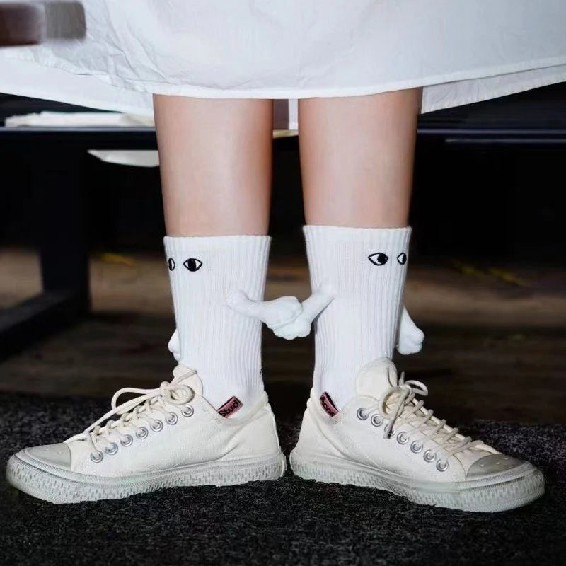 Magnetic Holding Hands Socks