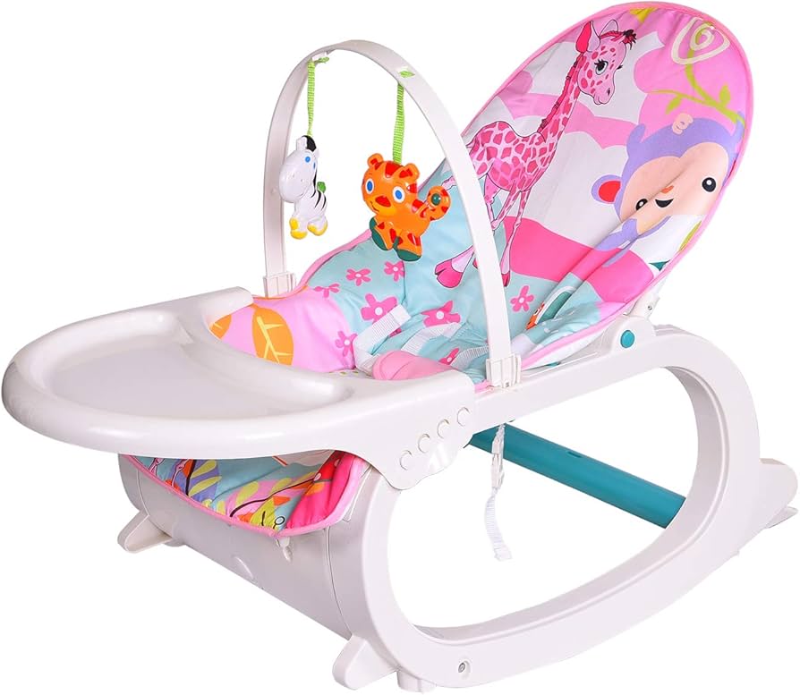Portable Baby Rocker with Feeding Tray