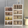 Nordic style plastic folding storage cabinet