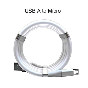 1.8M ANTI-TANGLE MAGNETIC USB FAST CHARGER CABLE AND DATA CABLE