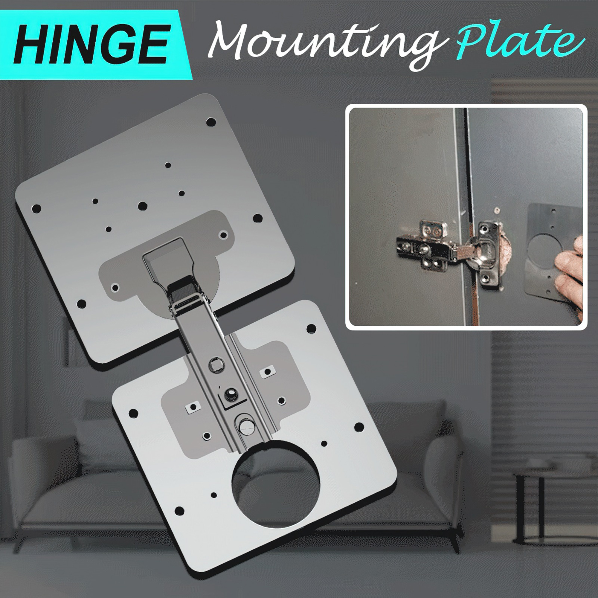 Stainless Steel Hinge Repair Plate