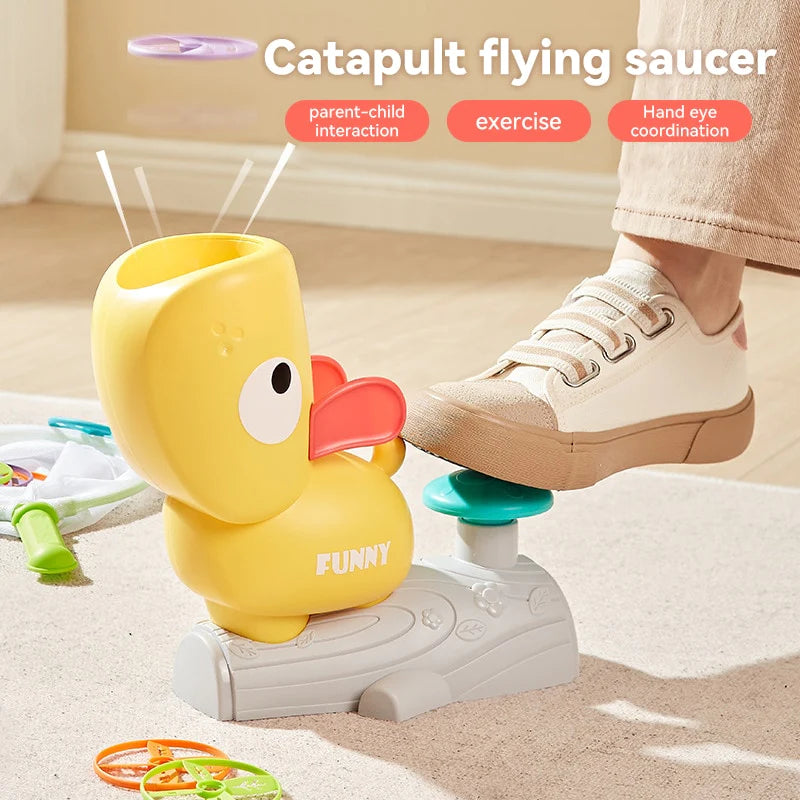 FLYING DISCS LAUNCHER TOYS