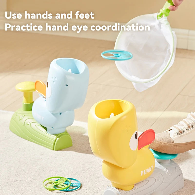 FLYING DISCS LAUNCHER TOYS