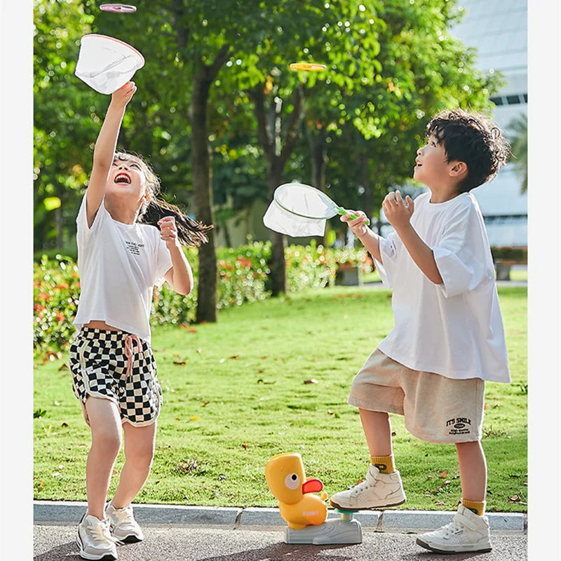 FLYING DISCS LAUNCHER TOYS