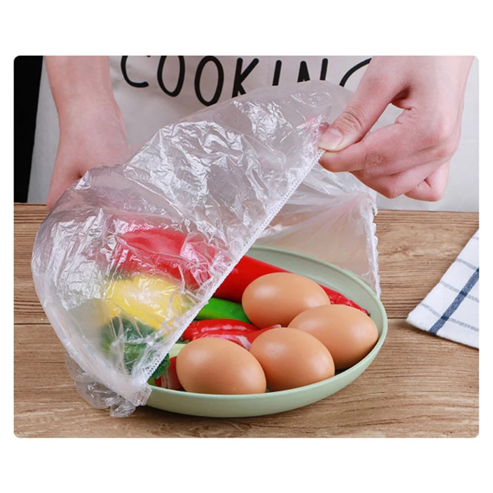100pcs Disposable Food Bowl Cover Bag