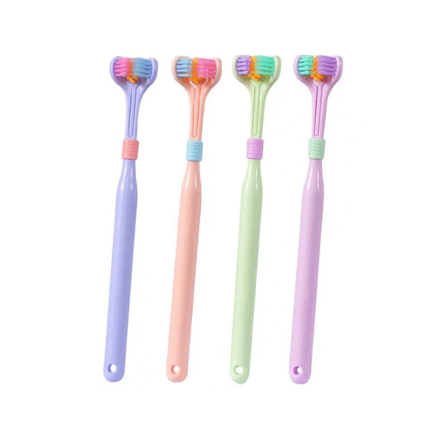 Three Sided Toothbrush