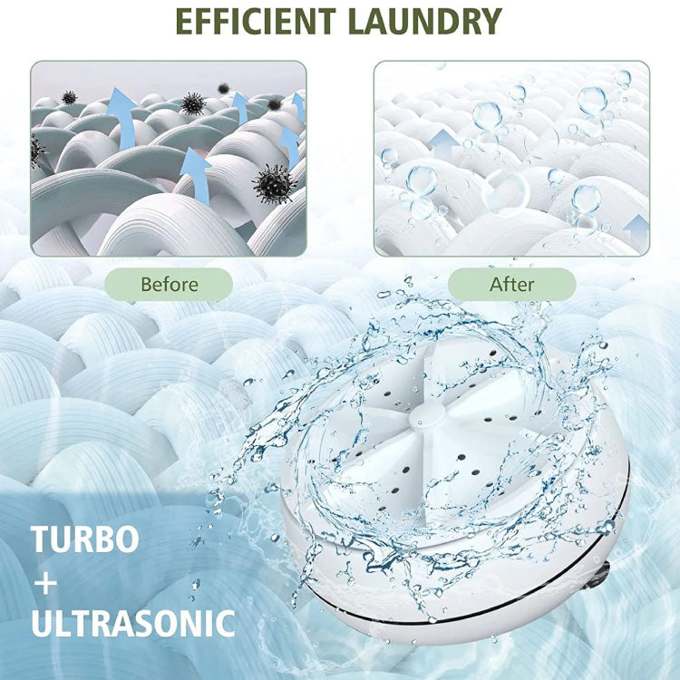 Ultrasonic Portable Washing Machine