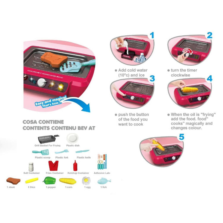 Pretend Play Gourmet Cooking Box for Kids