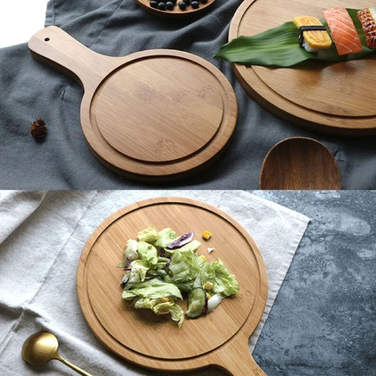 Bamboo wood pizza board