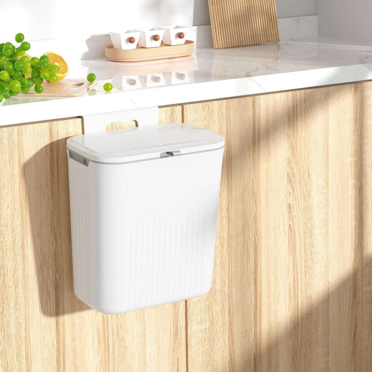 Hanging Trash Can With Lid
