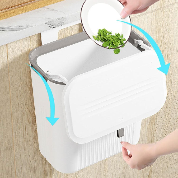 Hanging Trash Can With Lid