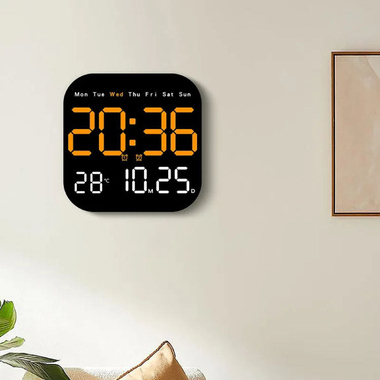 Remote Control Digital Wall Clock