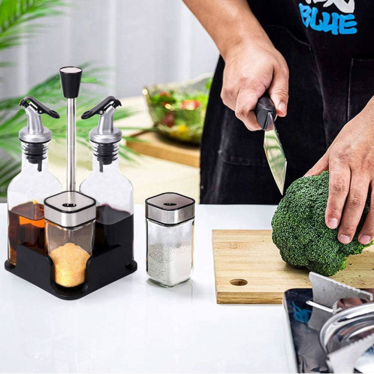 Glass Oil & Vinegar Cruet Bottle