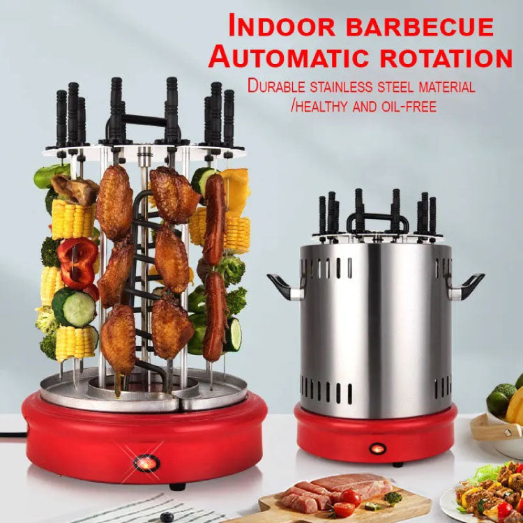 Electric BBQ Kebab Grill Machine Automatic Rotating Barbecue