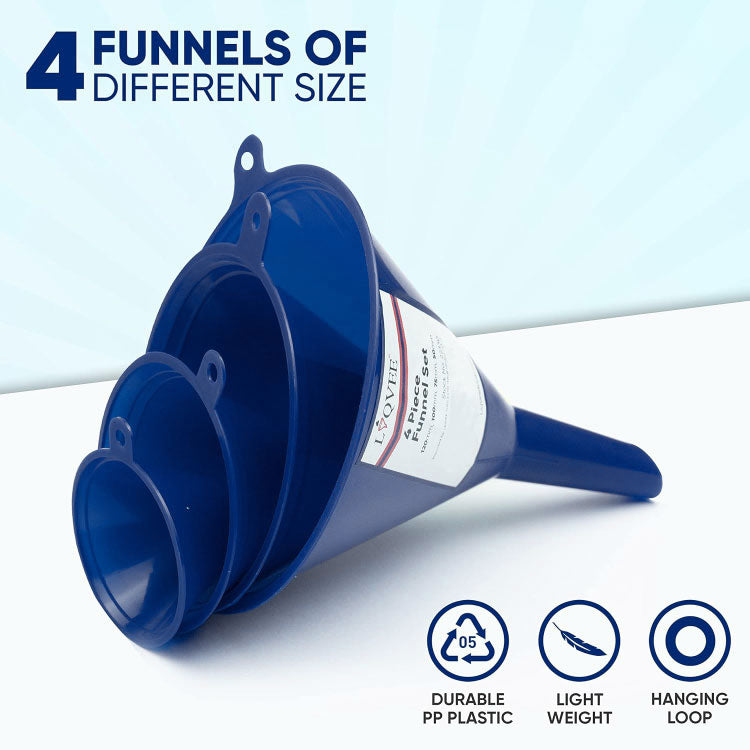 Funnel 4 Different Sizes