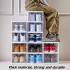 6-Tier Stackable Clear Plastic Shoe Storage Rack
