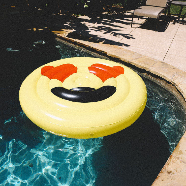 Inflatable Pool Float Giant Smiley Faces