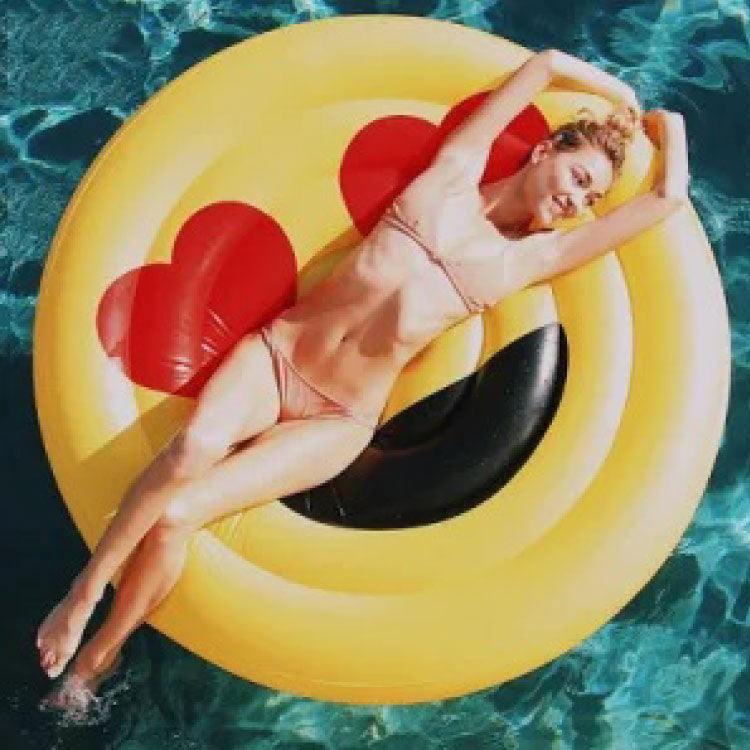 Inflatable Pool Float Giant Smiley Faces