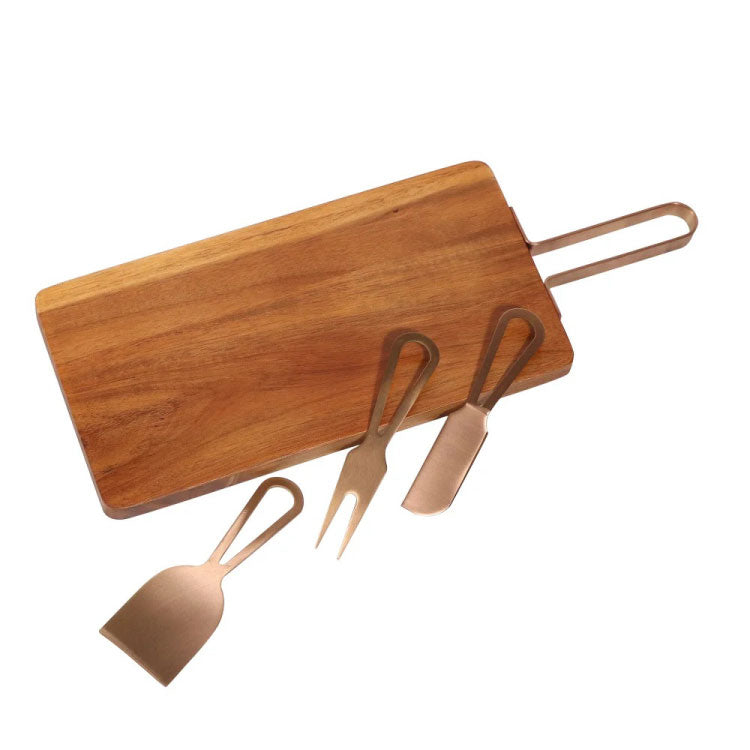 Magnetic Wood Charcuterie Board With 3pcs Cheese Knives