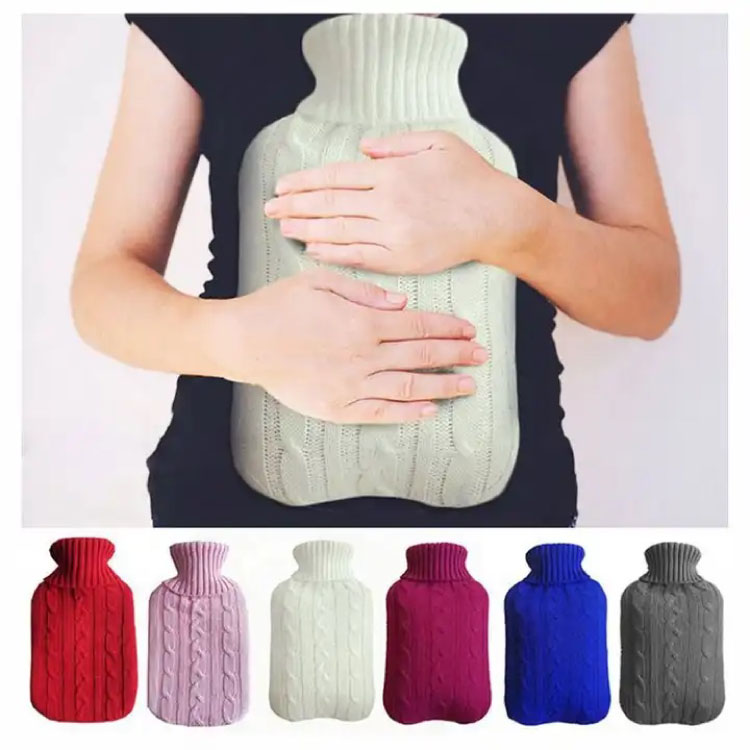 Hot Water Bag with Knitted Cover