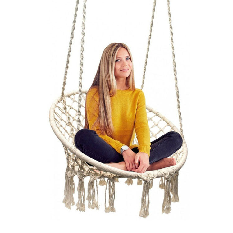 Hanging Cotton Rope Hammock Swing Chair