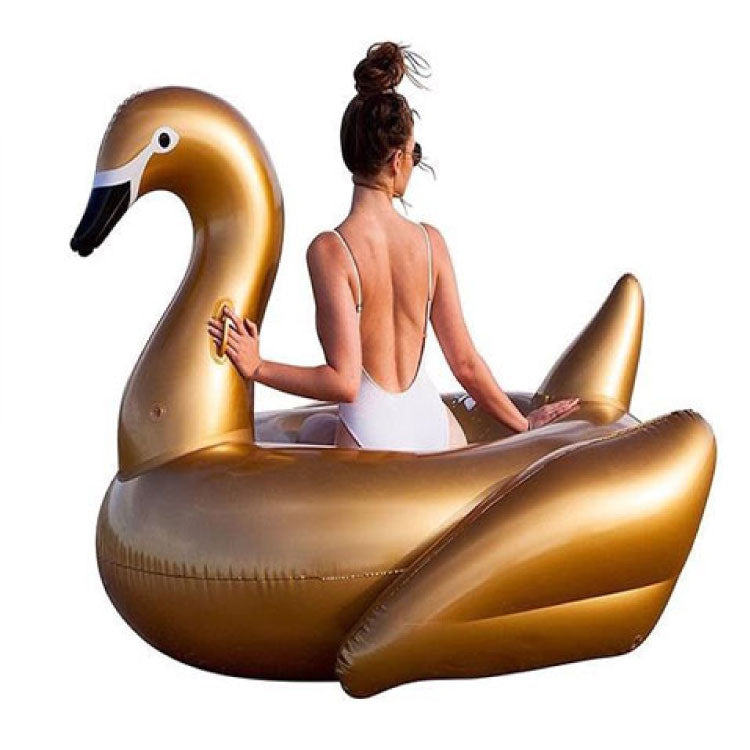 Giant Inflatable Gold Flamingo