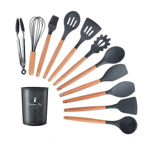 12pcs Silicone Cooking Utensil