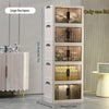 Nordic style plastic folding storage cabinet