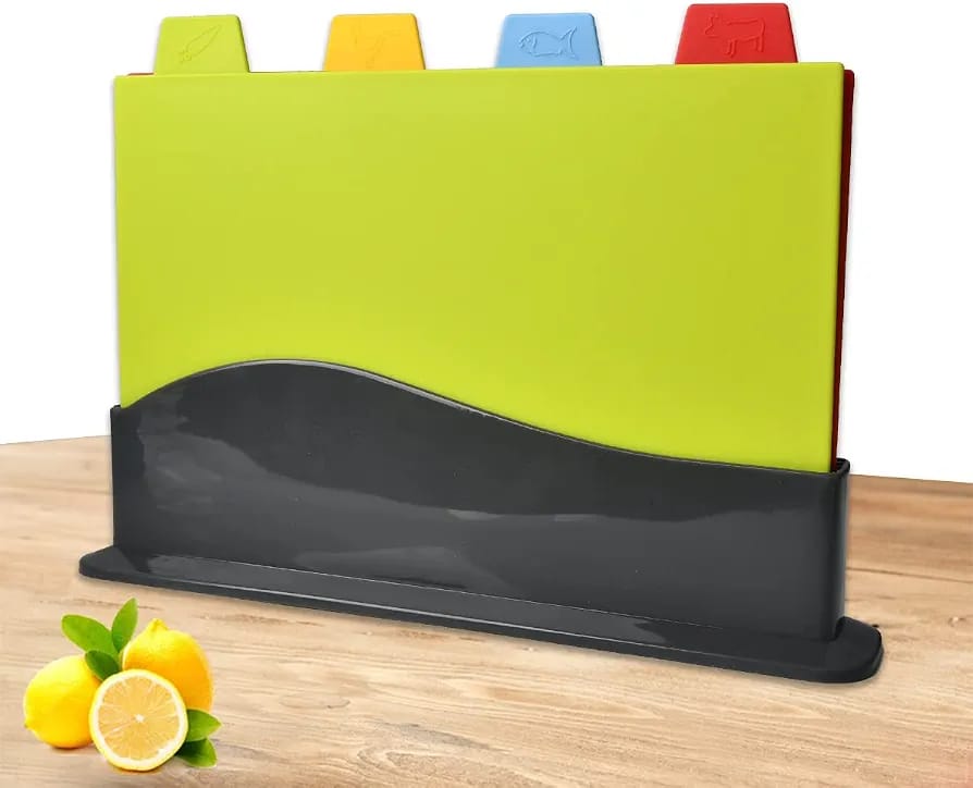 4pcs plastic chopping board set