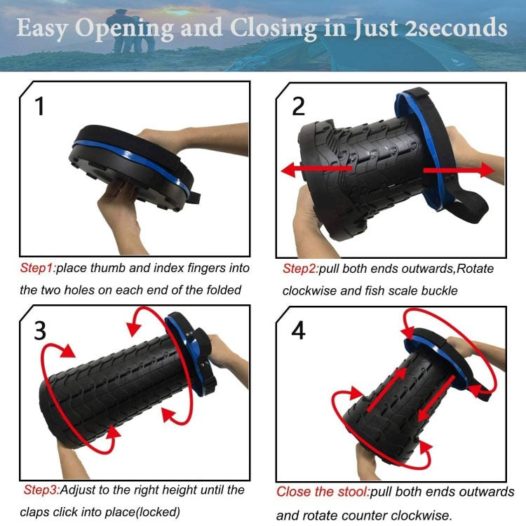 Portable Collapsible Telescopic Stool