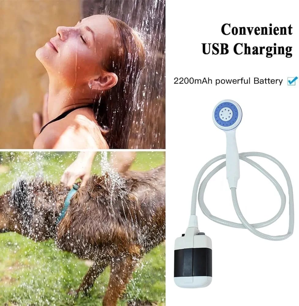 Portable outdoor shower kit
