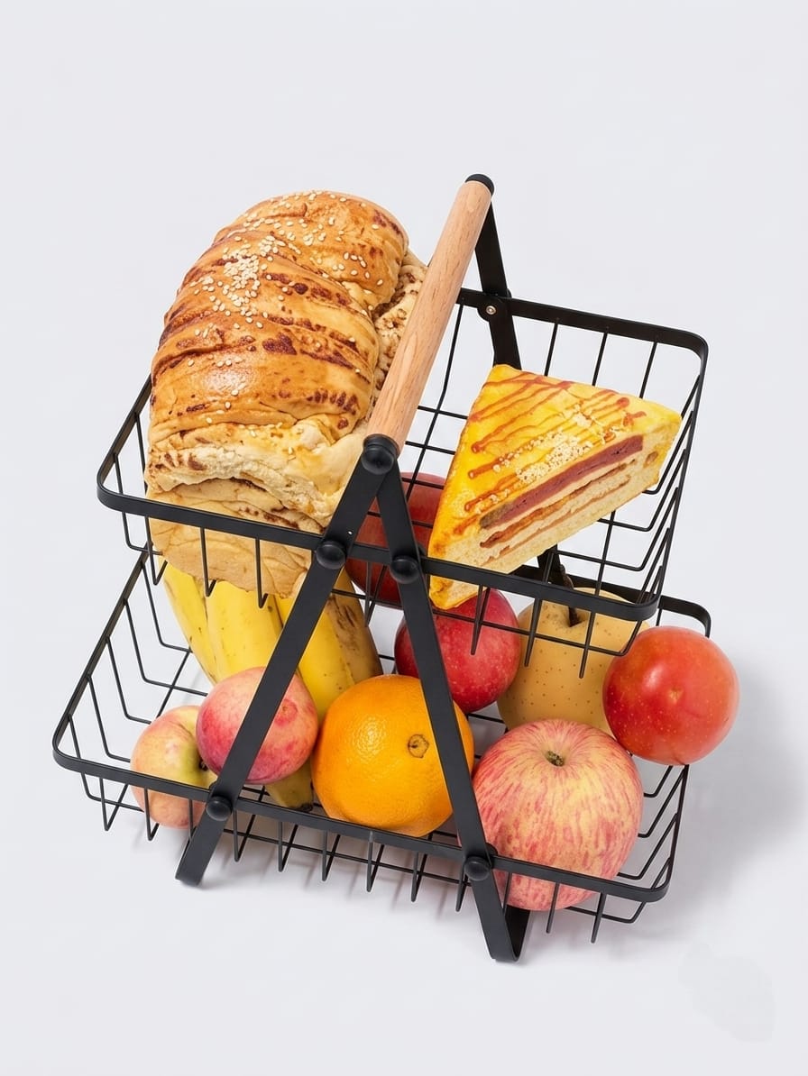 2/3 tier Fruit bowl storage basket