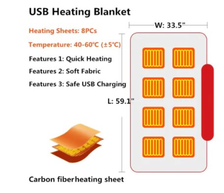 Heating Electric Blanket Sweater