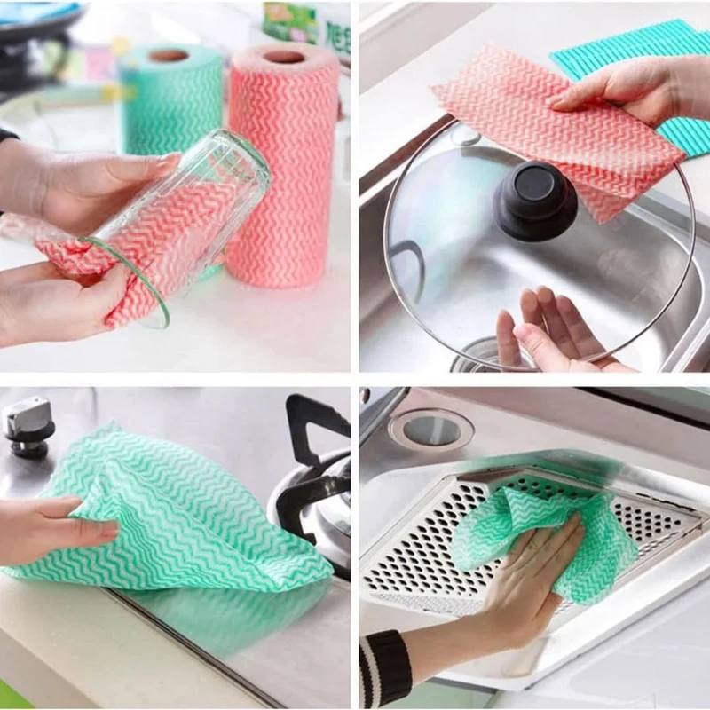 Non-Woven Kitchen Cleaning Towel Roll