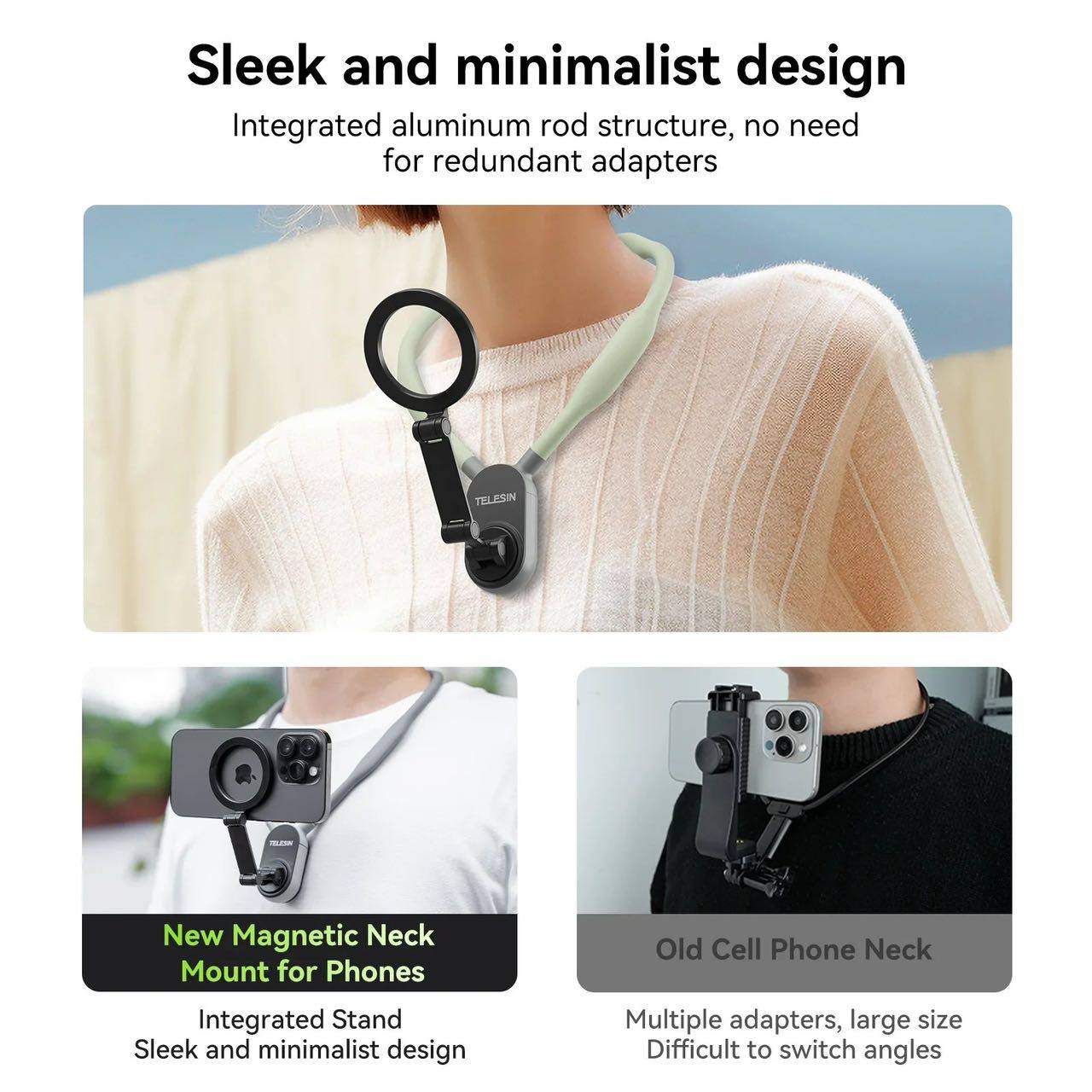 Magnetic Neck Phone Holder
