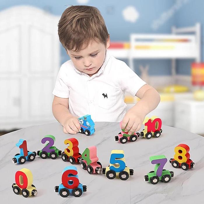 Digital Wooden Train Toy