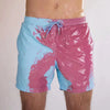 Color changing swimming shorts