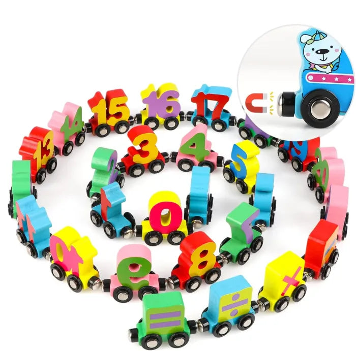 Digital Wooden Train Toy