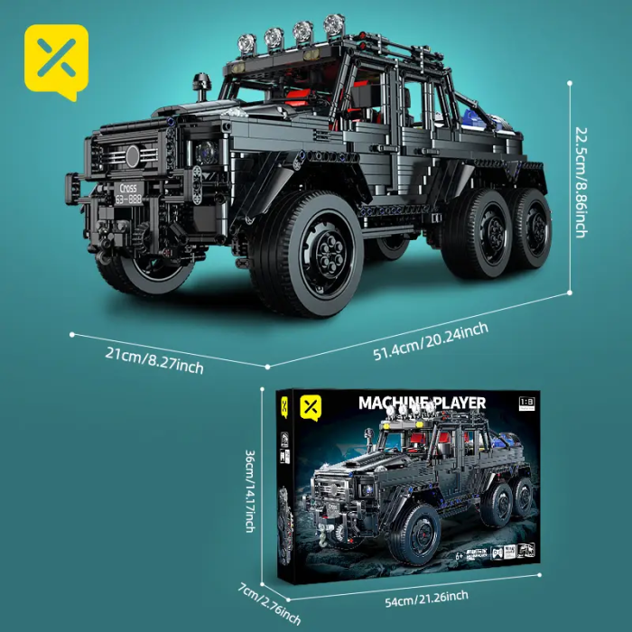 3000pcs cool building blocks off-road vehicle