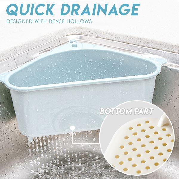 Triangular Sink Drain Shelf