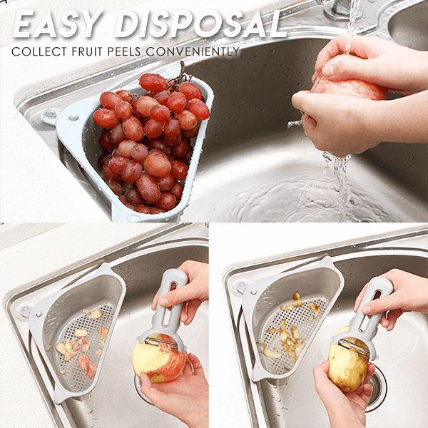 Triangular Sink Drain Shelf