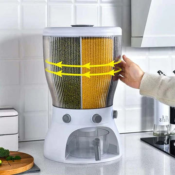 Multifunctional Whole Grains Rotating Rice Barrel